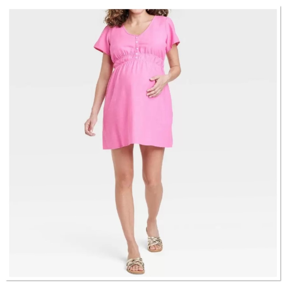 Isabel Maternity by Ingrid & Isabel Woven Mini Maternity Dress